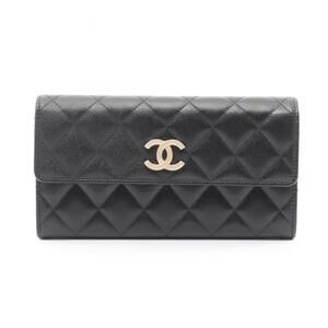 CHANEL Black Leather Wallet